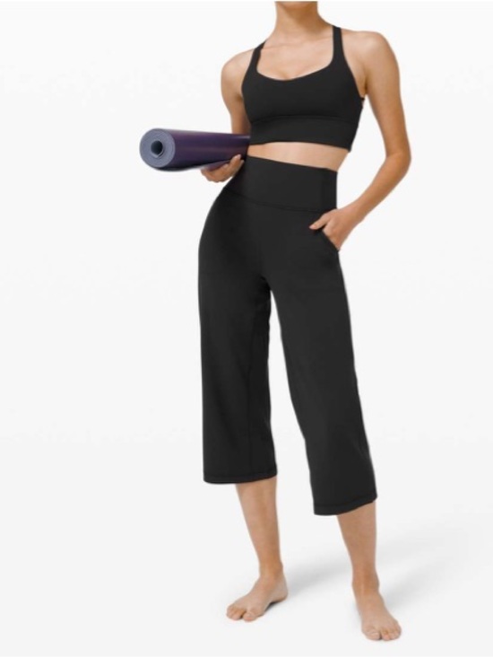 lululemon athletica Pants - Lululemon align wide leg crop black size 6